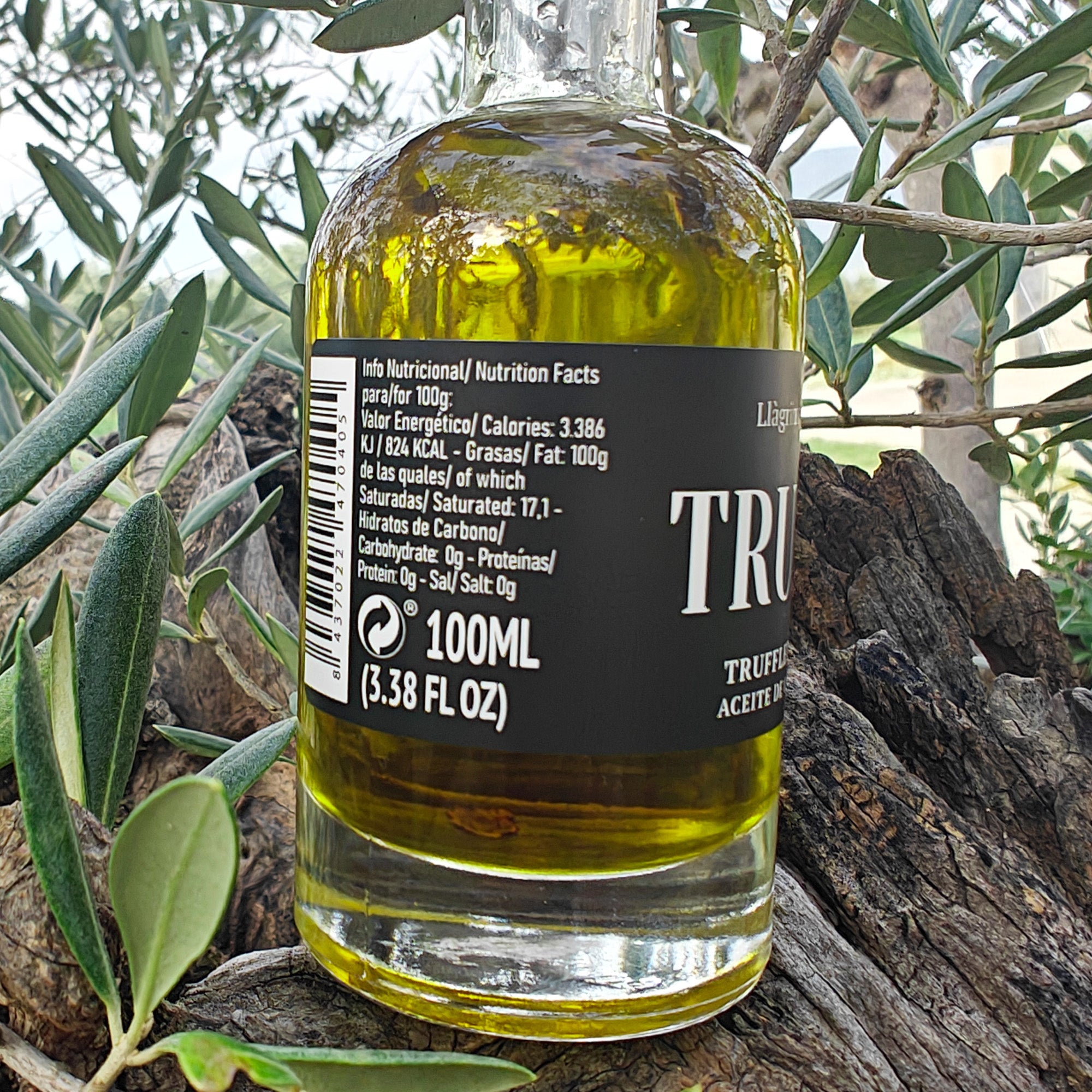 Black Truffle Infused Extra Virgin Olive Oil – 100ml / 3.38 fl oz – Llàgrimes del Canigó-2